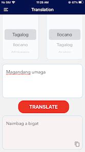 Translate Tagalog(Pilipino) to Ilocano(Ilokano) .